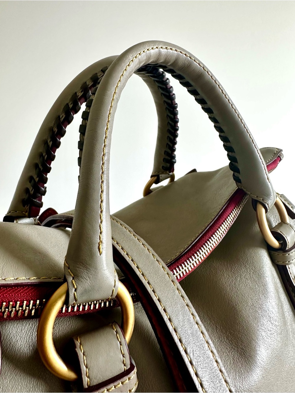 Dooney & Bourke Taupe Florentine Satchel EUC - Picture 6 of 16